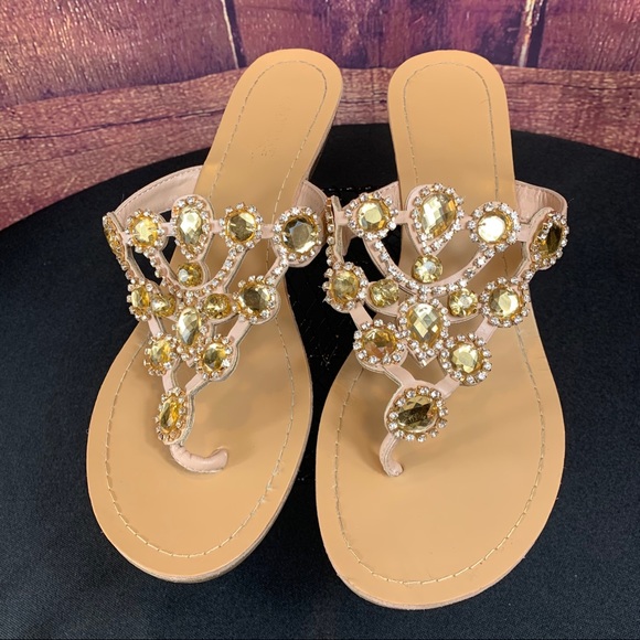 MADELINE STUART Gemstone & Rhinestone Sandals - Picture 2 of 12
